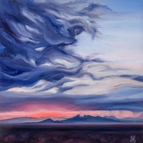 "Last Light in the Mesilla Valley" by Artist in Residence, Heidi Annalise